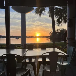 Sunset on the water