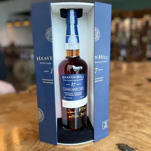 Heaven Hill Heritage edition 17 year Bourbon.