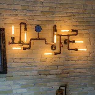 Cool light fixture on wall