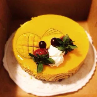 mango mousse cake