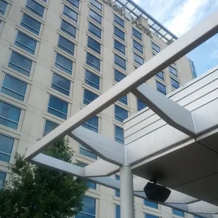 a view of the outside of a building