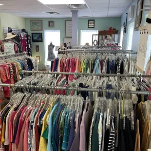 We carry clothing and fashion accessories for everyone - men, women and children. Pants, dresses, shirts, socks, shoes, belts, purses.