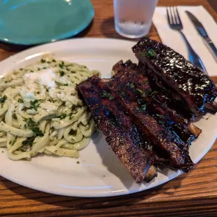 Ribs and pesto