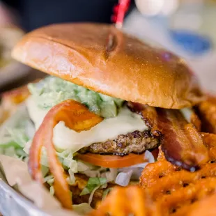 Guacamole Bacon Swiss Burger