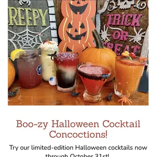 Halloween 2021 Drink Selections