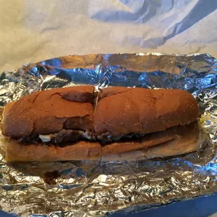 Cheesesteak w/LT &amp; fried onions