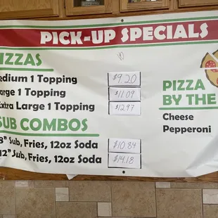 Pick up specials