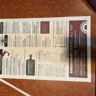 Menu page 2