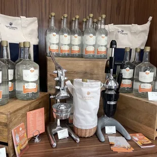 a selection of bottles of alcohol