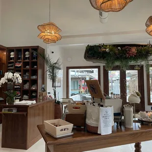 the inside of a store