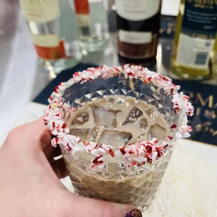 Peppermint mocha drink