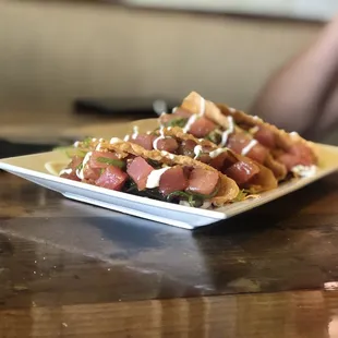 Crunchy Poke Tacos