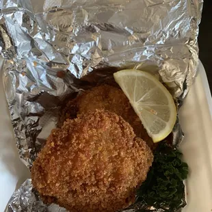 Fried oyster patty x2