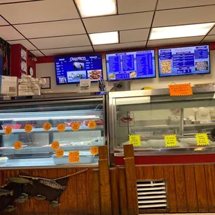 a view of the counter area