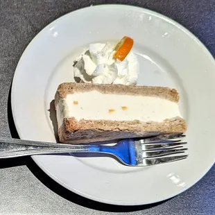 This is the Orange Dazzle Ice Cream Sandwich dessert on the 2023 Restaurant Week Dinner Menu.  Photo taken January 17, 2023.