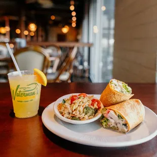 We offer a variety of wraps, sandwiches, and burgers for lunch!