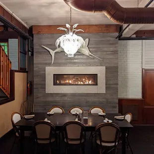 This is a view of the inside where one of the tables are.  Photo taken November 17, 2022.