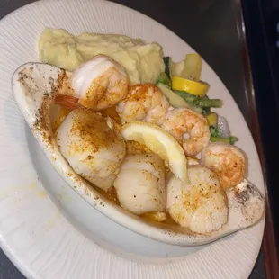 Broiled Seafood Dinner
