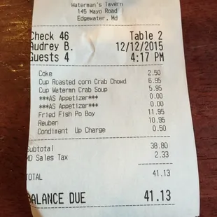 All this deliciousness for about $50 if you leave a decent tip (which we always do!)