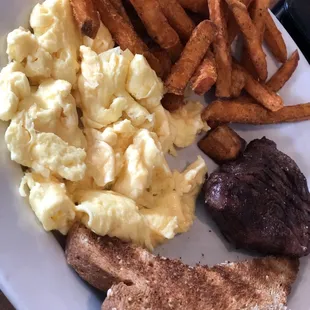 Eggs &amp; tiny steak