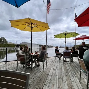 General seating area overlooking the water.
