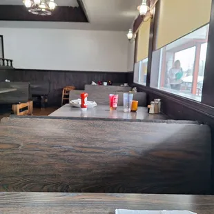 Inside of the restaurant.