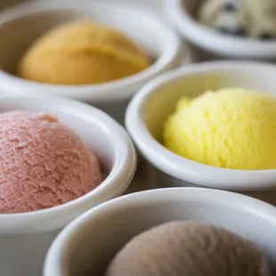 Homemade ice cream - featuring unique and seasonal flavors.