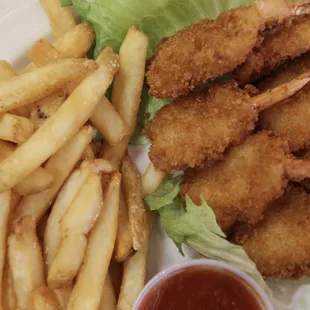 Fried Shrimp and french fries