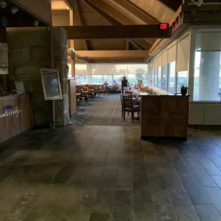 Entrance into a beautifully designed eating area