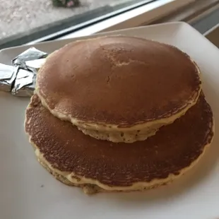 Short stack of hot cakes that comes with the Maumee Bay meal