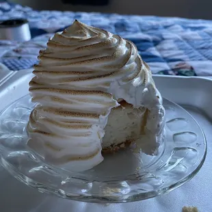 a piece of cake on a plate