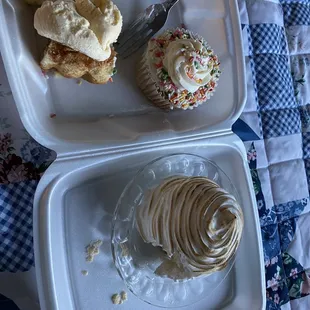 two plates of food