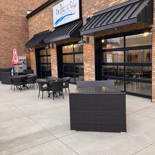 Patio and indoor seating
