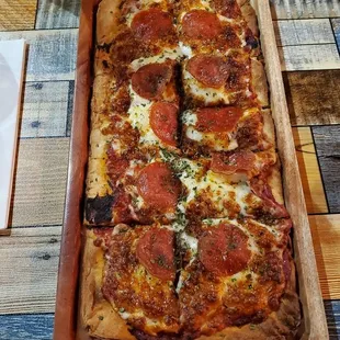 Flat Bed Pepperoni Bread