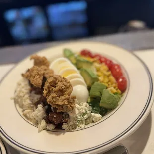 a plate of food on a table