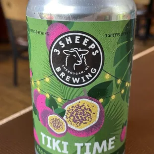 a can of tiki time
