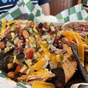 a plate of mexican food