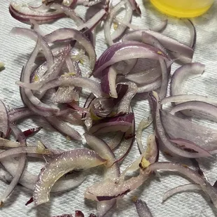 Onion Salad with a side of oil