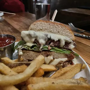 Yep, that&apos;s Brie cheese you see dripping from their K+B Burger!  (12/10/2024)