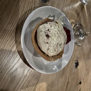 Chocolate mouse tartlet