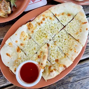 Garlic Cheesy Bread ($8)