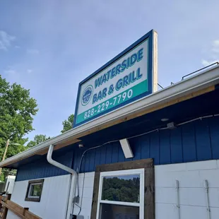 the front of the restaurant