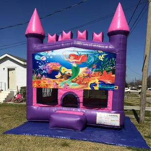 Little mermaid bounce house