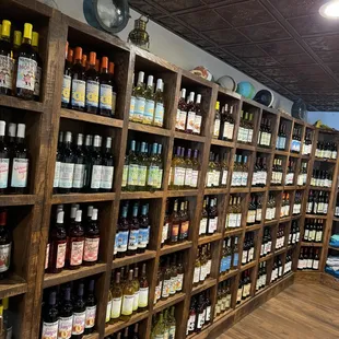 Over 90+ choices of wine and hard cider in stock