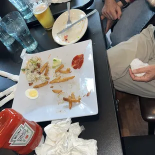The remains