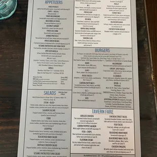 New Menu 8/12/21