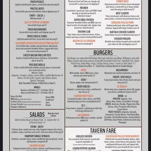 Current Menu 3/27/2020