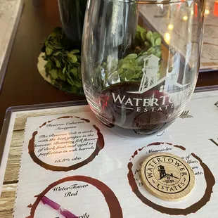 Tokens are provided to track your tasting