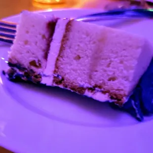 Some of the wedding cake