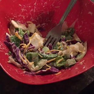 $4.99 side salad. loved it. plenty, fresh, fulfilling. now bring on the pizza!!!